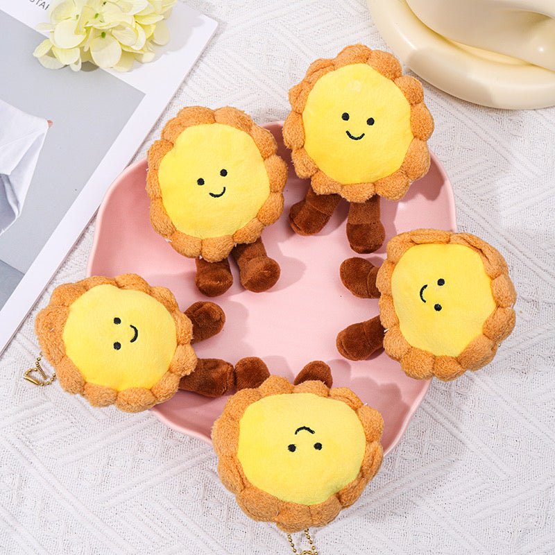 Egg Tart Plushie Keychain