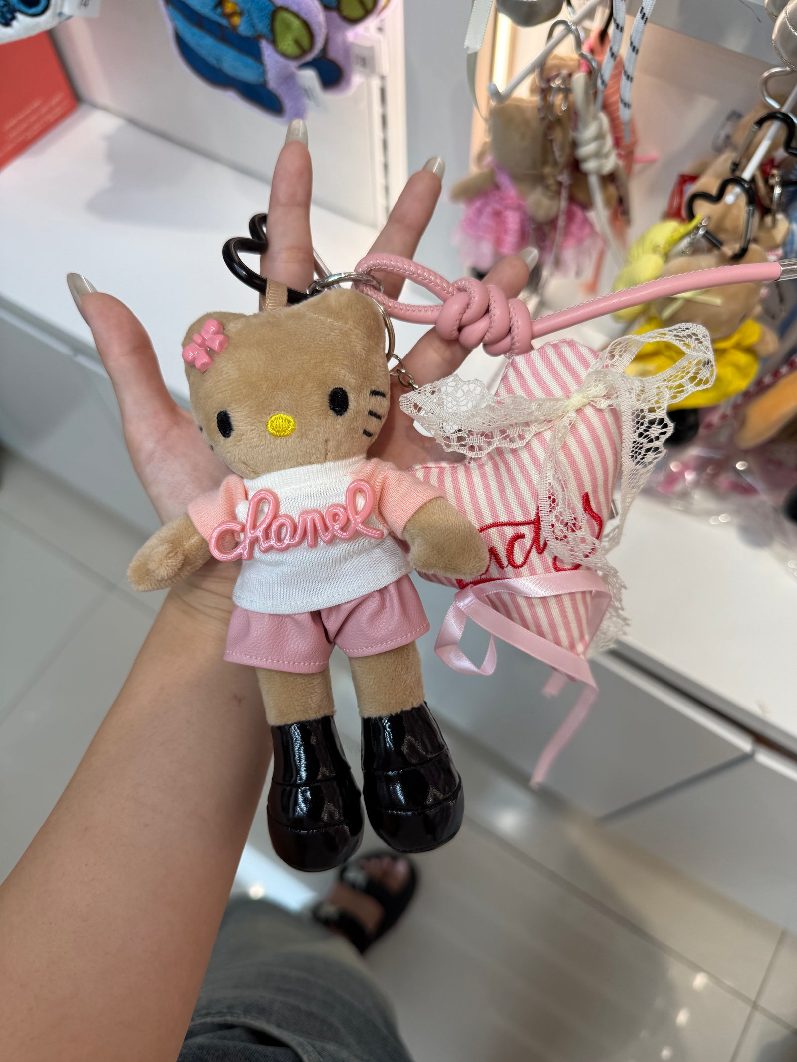 Pink HK Keychain