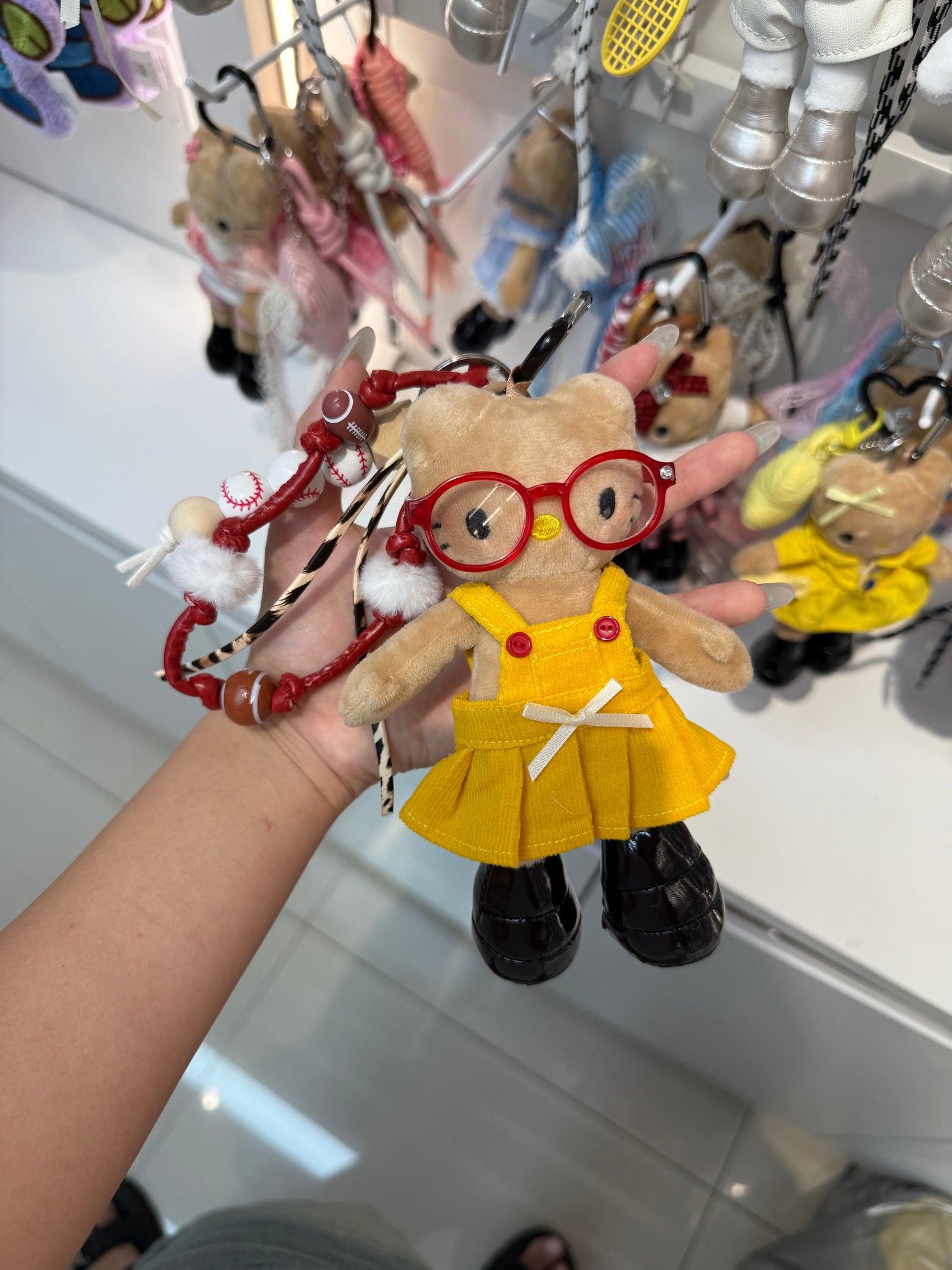 Red Glasses HK Keychain