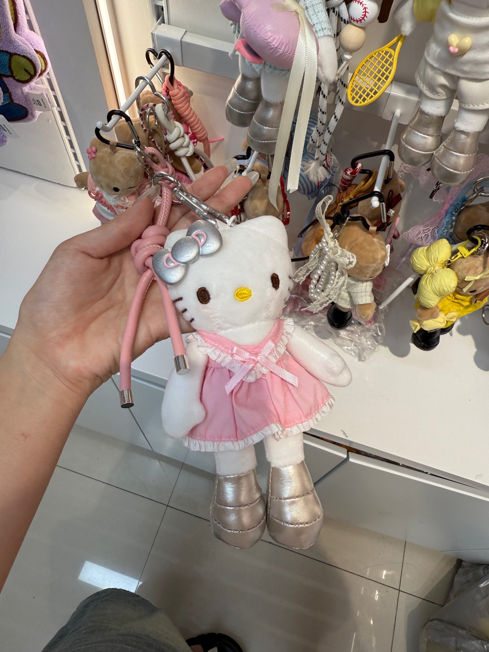 Pretty Pink HK Keychain