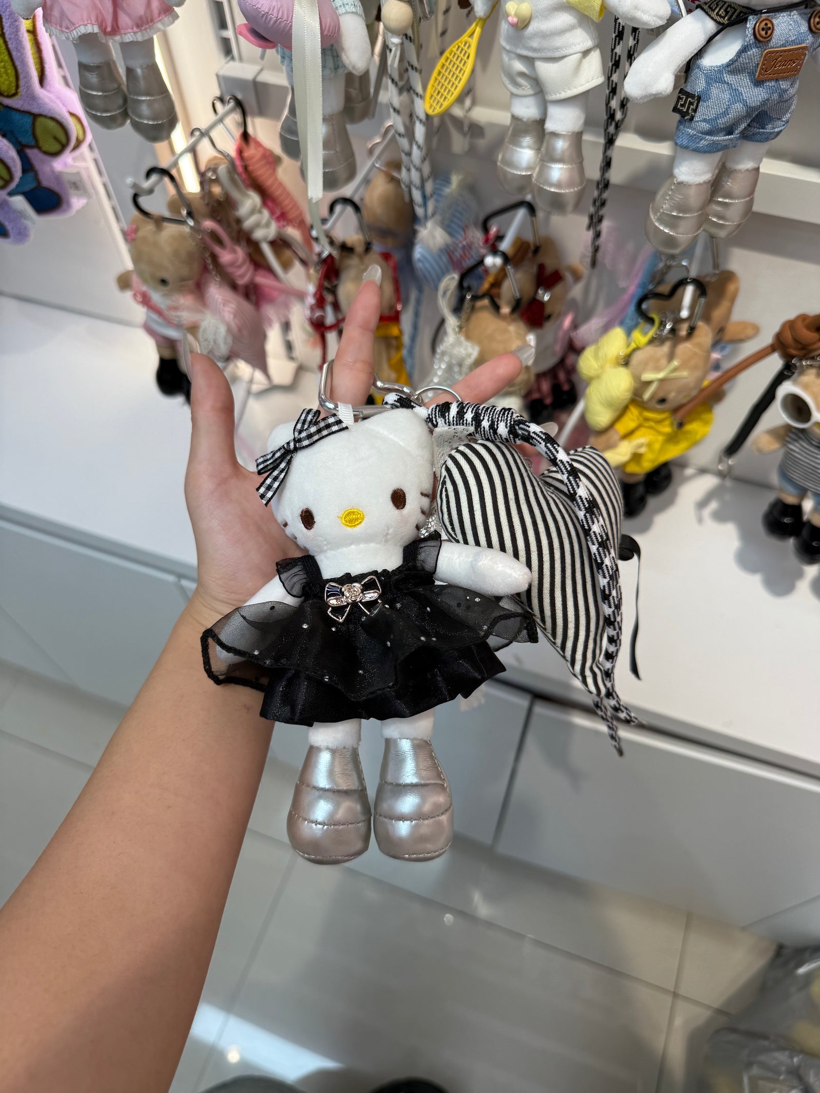 Stylish Black HK Keychain