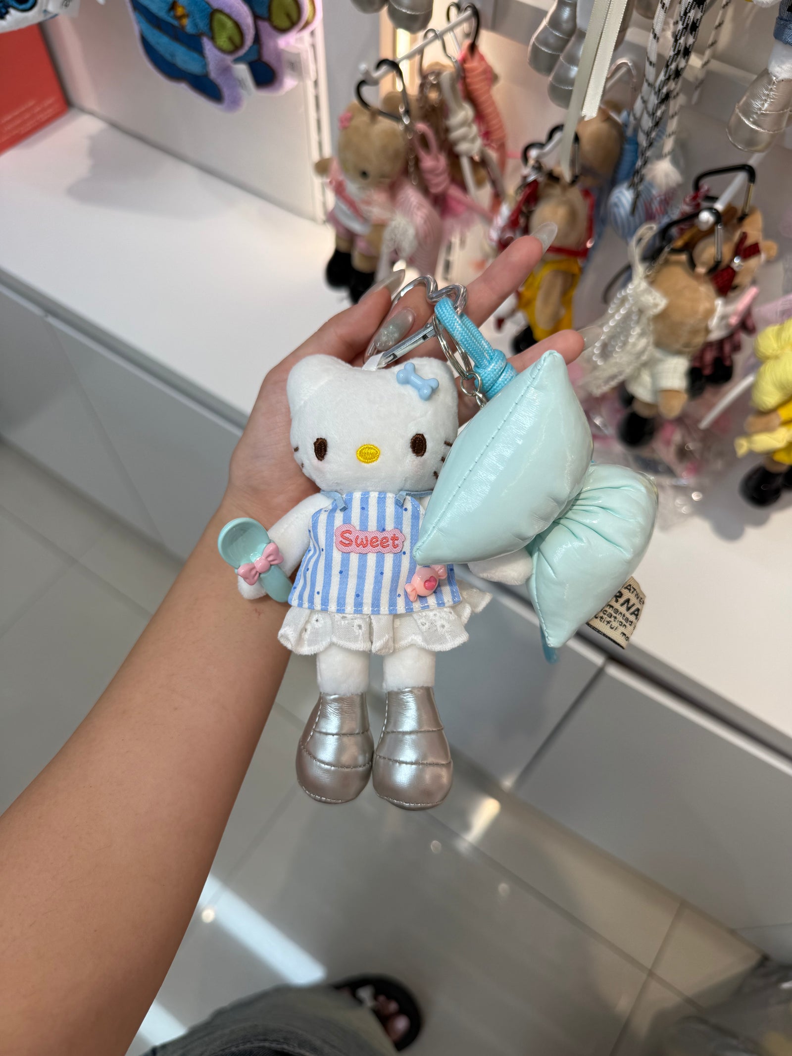 Bubbly Blue HK Keychain