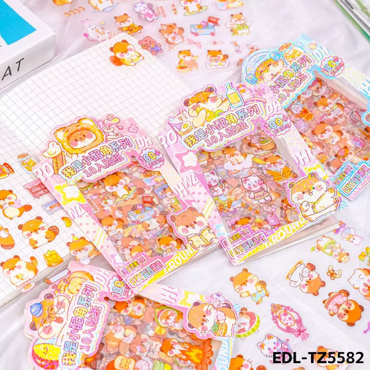 Beary Mouse Bear Stickers