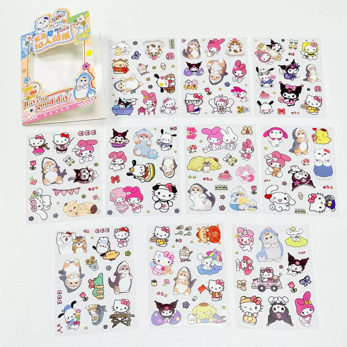 Sanrio Mofu Cat Stickers