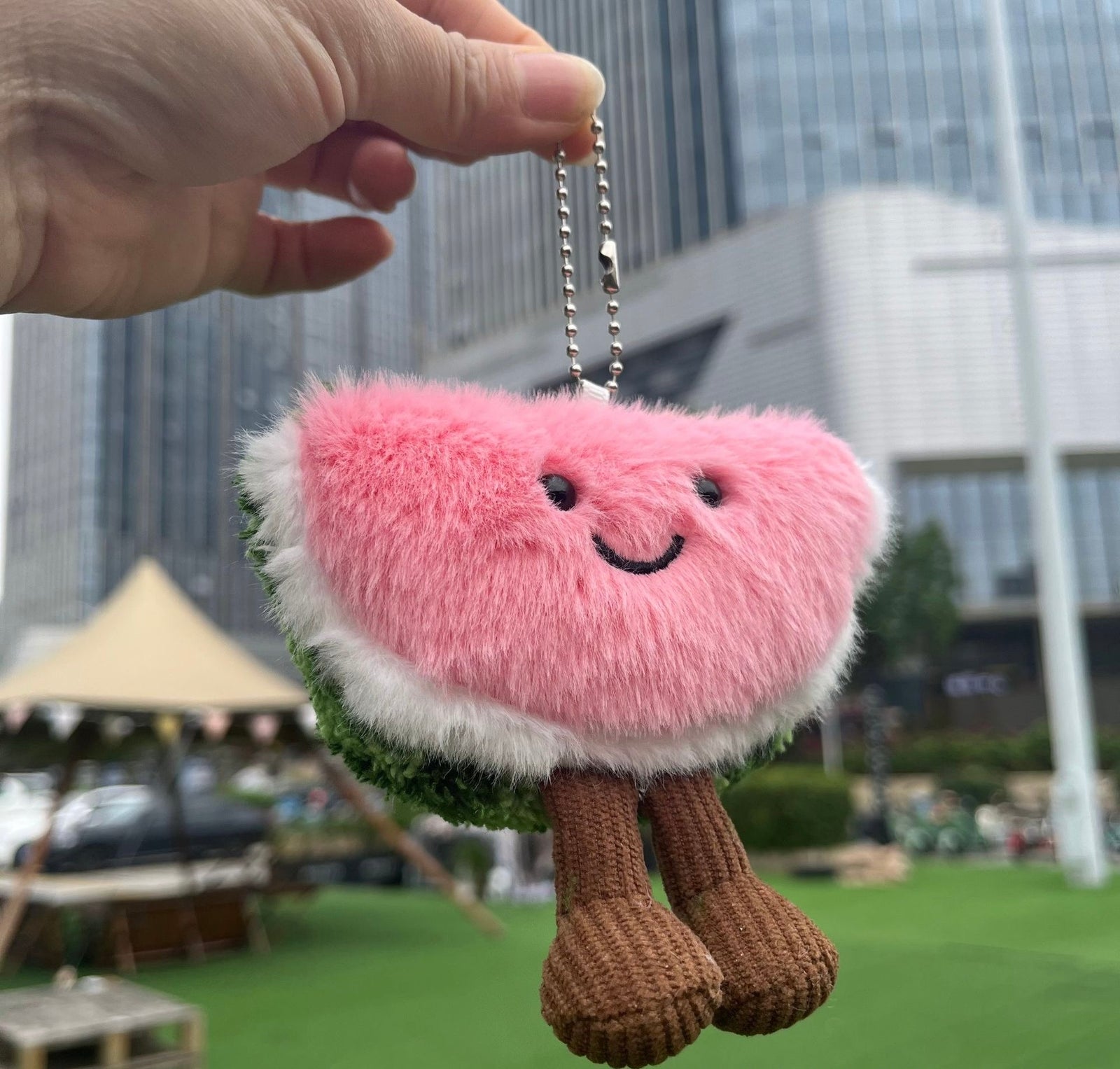 Watermelon Plushie Keychain