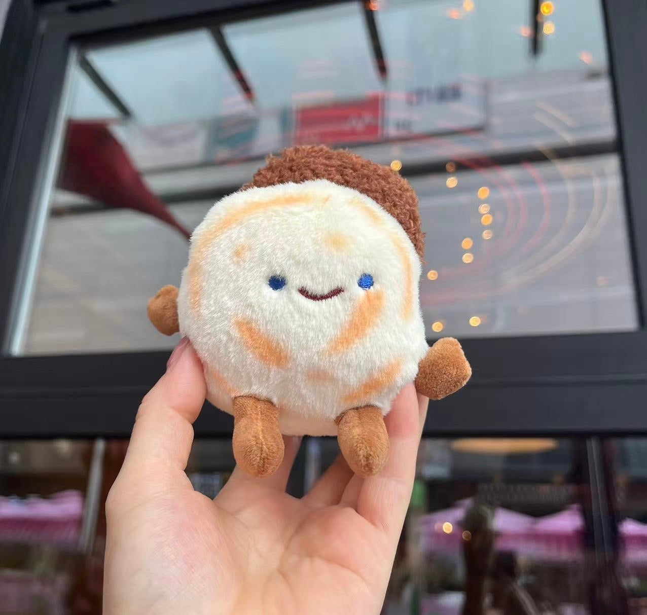 Pancake Plushie Keychain