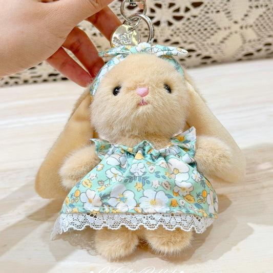4 Inches Clothing Bunny Keychain