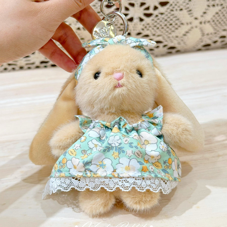 4 Inches Clothing Bunny Keychain