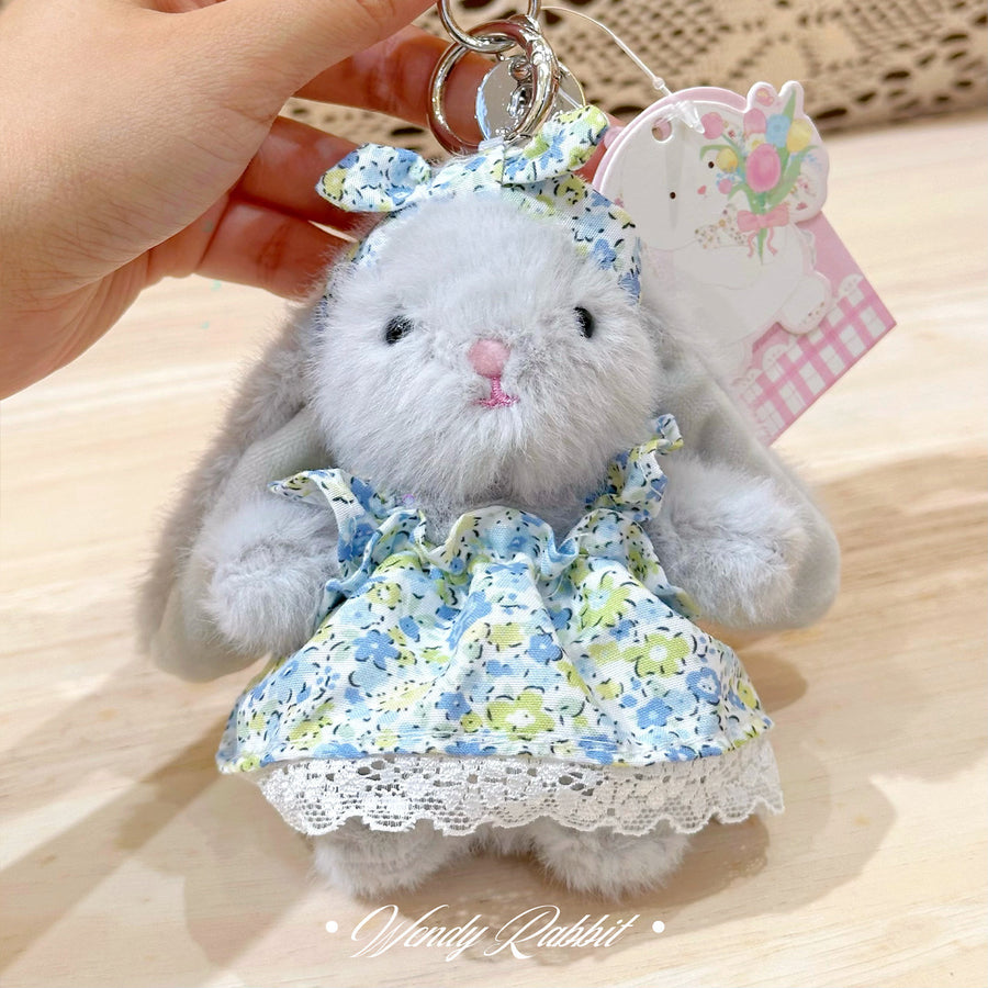 4 Inches Clothing Bunny Keychain