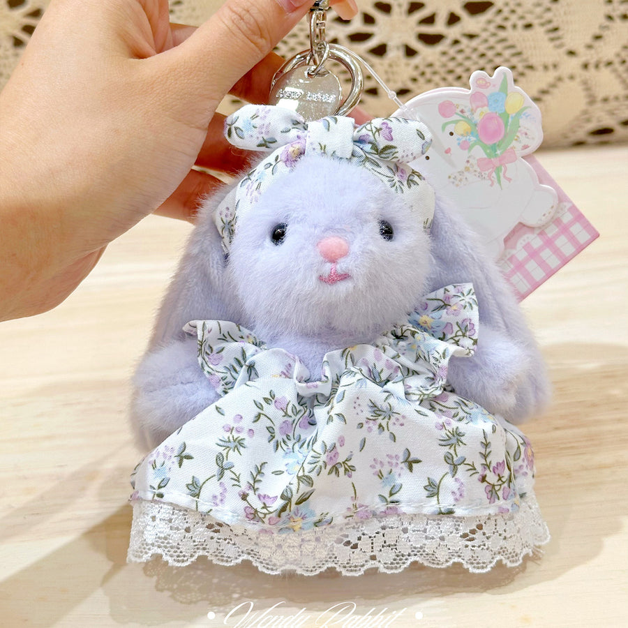 4 Inches Clothing Bunny Keychain