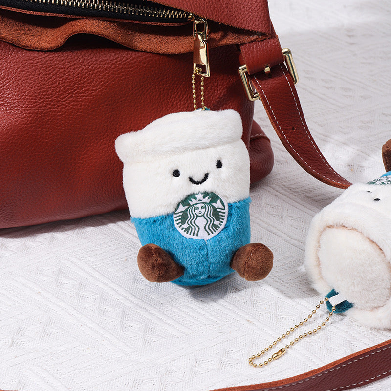 Starbucks Blue Plushie Keychain