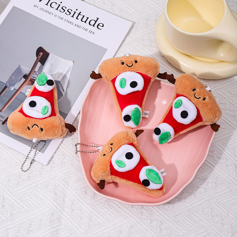 Pizza Plushie Keychain