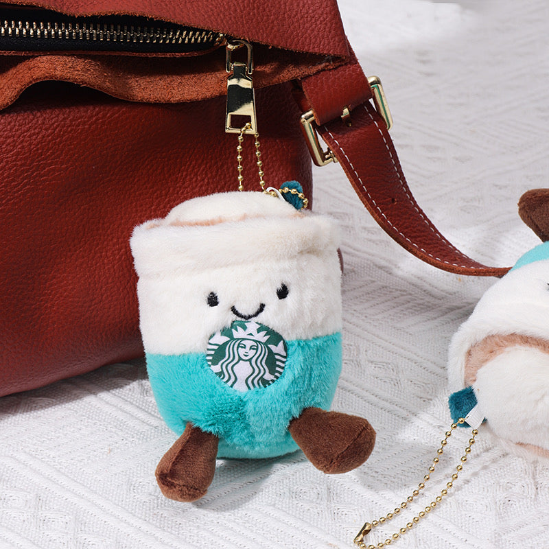 Starbucks Green Plushie Keychain